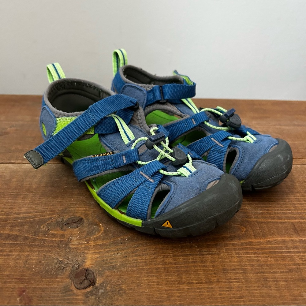 Keen Sea Camp Sandals Boys Blue Green Size 2